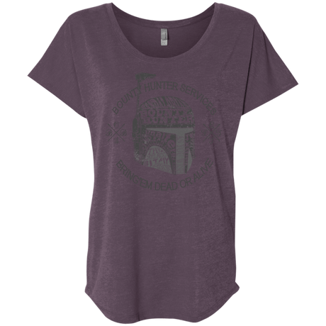 T-Shirts Vintage Purple / X-Small Hunter services Triblend Dolman Sleeve