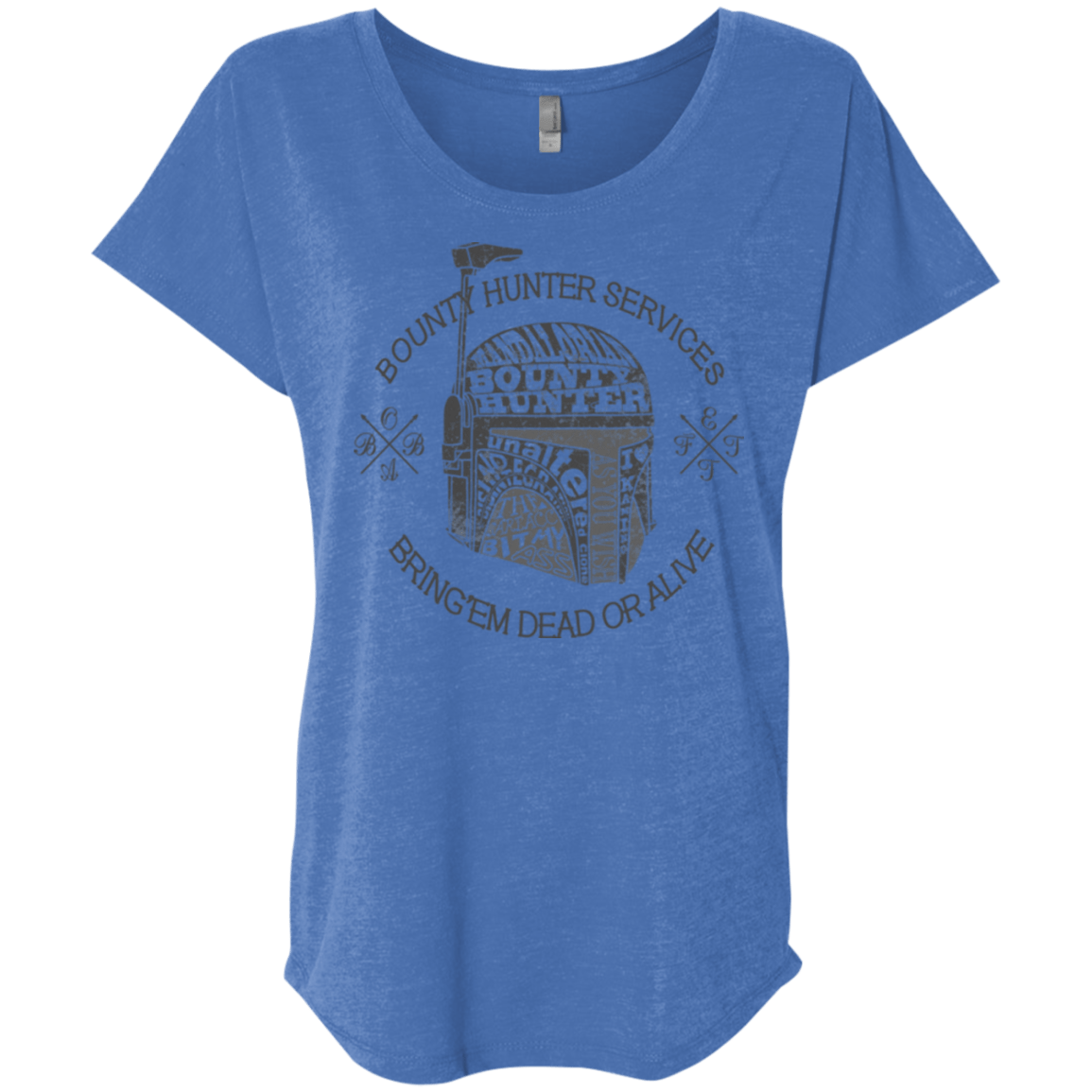 T-Shirts Vintage Royal / X-Small Hunter services Triblend Dolman Sleeve