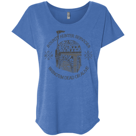 T-Shirts Vintage Royal / X-Small Hunter services Triblend Dolman Sleeve