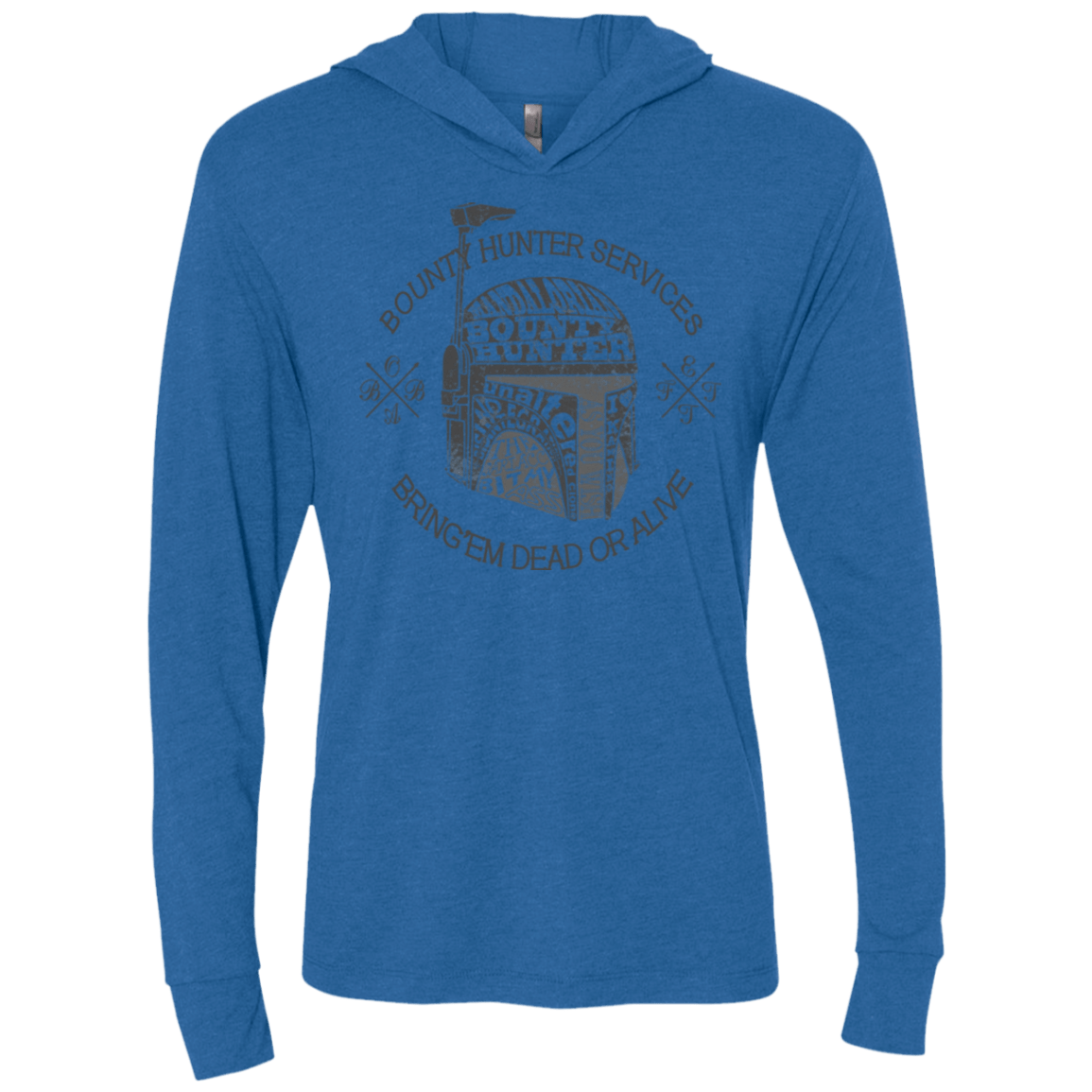 T-Shirts Vintage Royal / X-Small Hunter services Triblend Long Sleeve Hoodie Tee