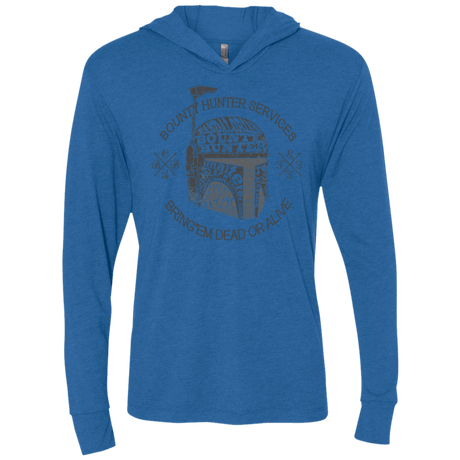 T-Shirts Vintage Royal / X-Small Hunter services Triblend Long Sleeve Hoodie Tee