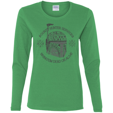 T-Shirts Irish Green / S Hunter services Women's Long Sleeve T-Shirt