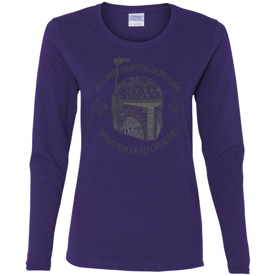 T-Shirts Purple / S Hunter services Women's Long Sleeve T-Shirt