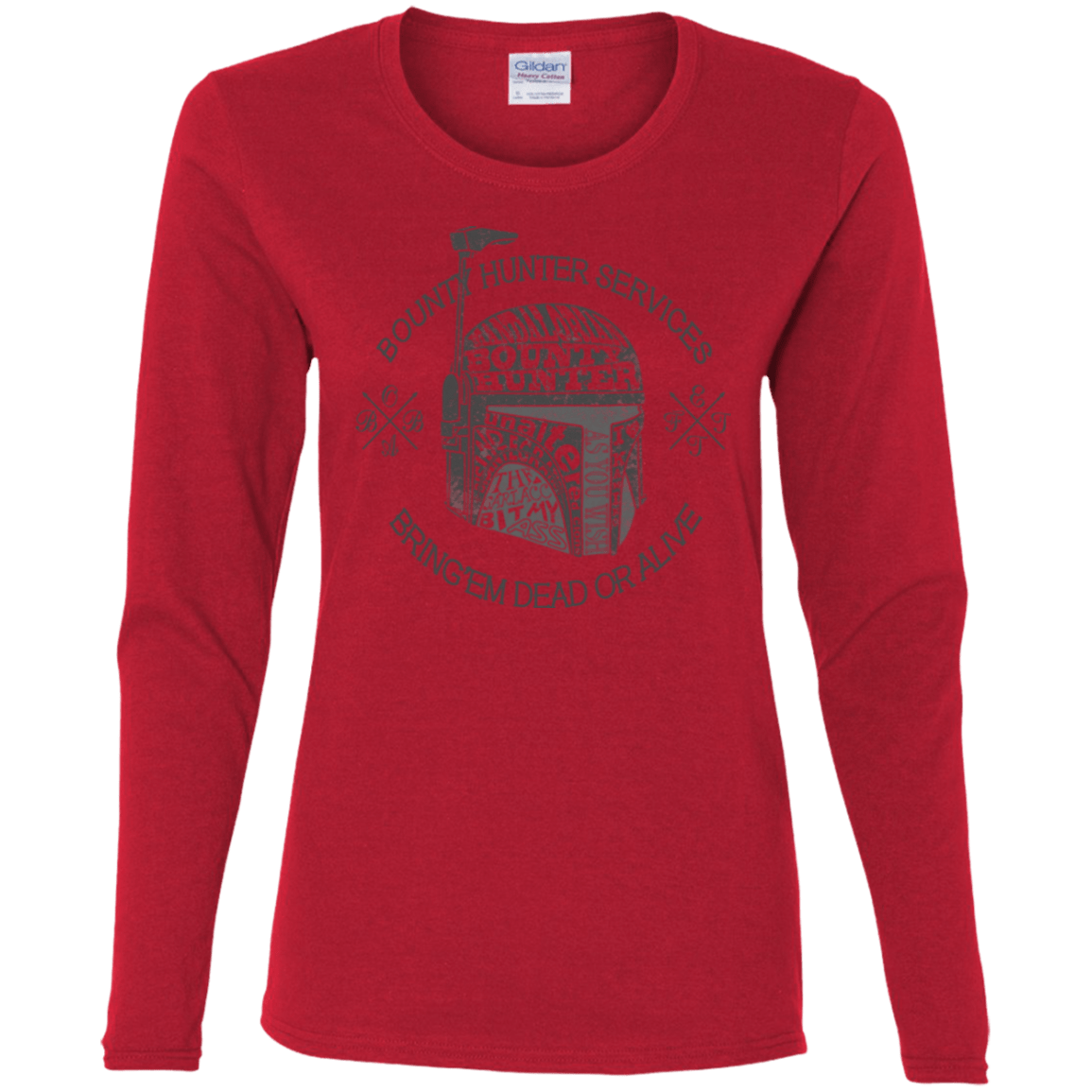 T-Shirts Red / S Hunter services Women's Long Sleeve T-Shirt