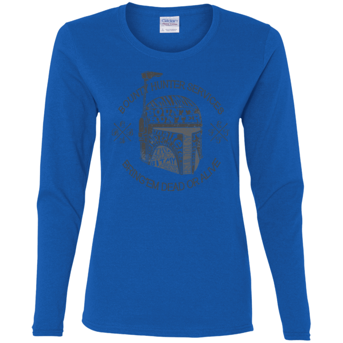 T-Shirts Royal / S Hunter services Women's Long Sleeve T-Shirt