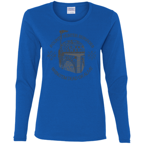 T-Shirts Royal / S Hunter services Women's Long Sleeve T-Shirt