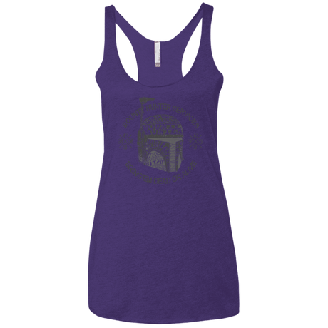 T-Shirts Purple Rush / X-Small Hunter services Women's Triblend Racerback Tank