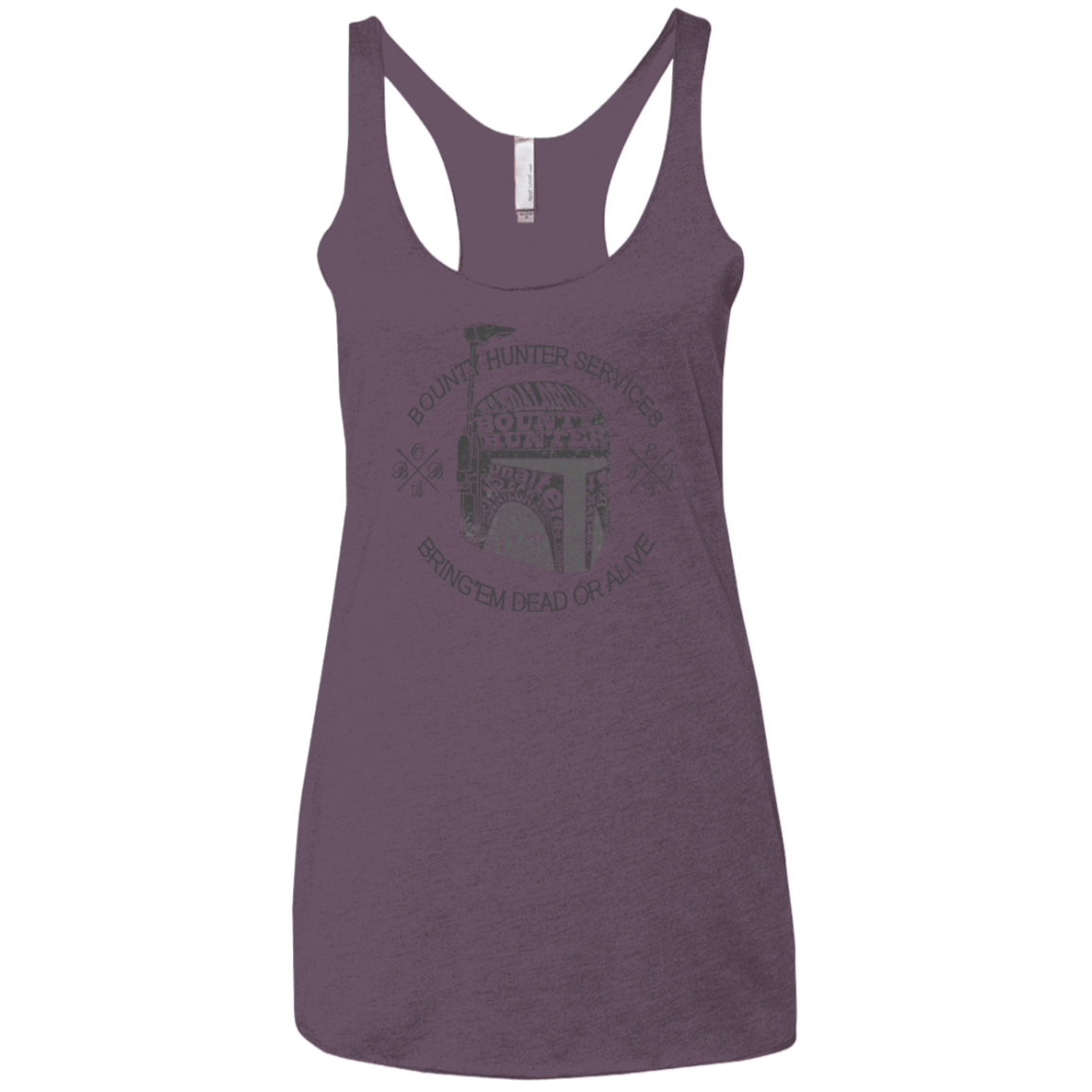 T-Shirts Vintage Purple / X-Small Hunter services Women's Triblend Racerback Tank
