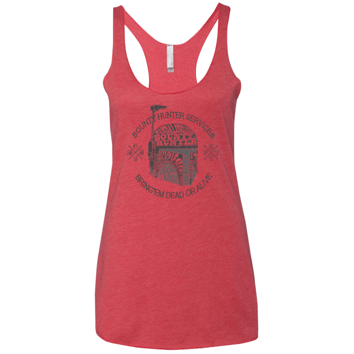 T-Shirts Vintage Red / X-Small Hunter services Women's Triblend Racerback Tank