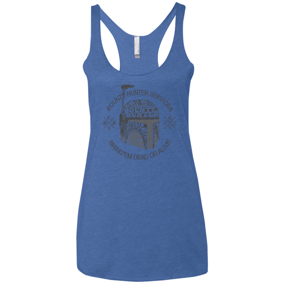 T-Shirts Vintage Royal / X-Small Hunter services Women's Triblend Racerback Tank