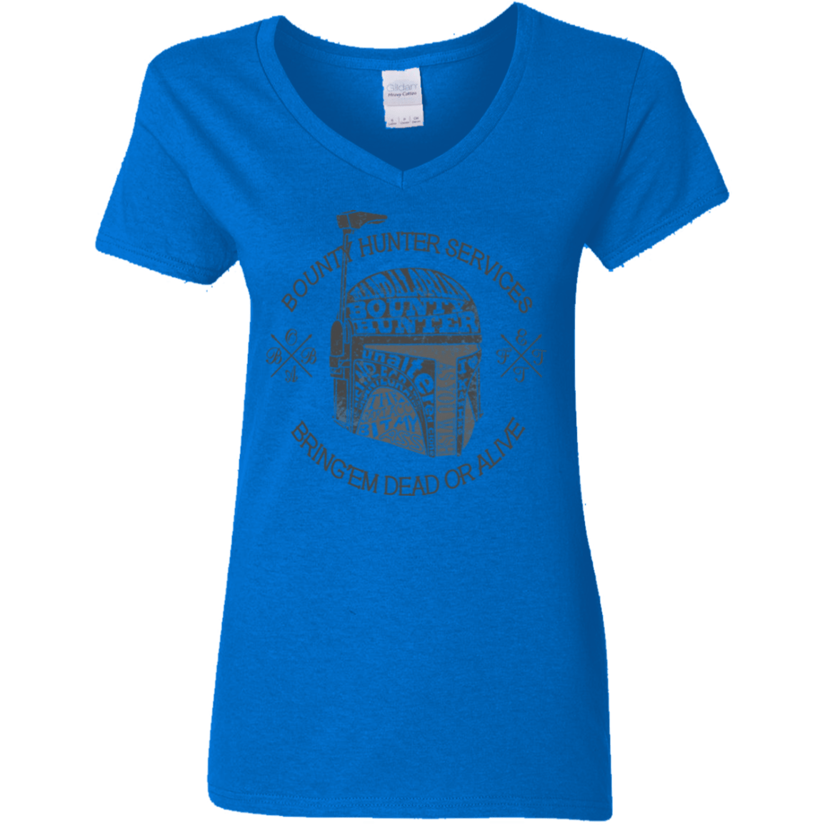 T-Shirts Royal / S Hunter services Women's V-Neck T-Shirt