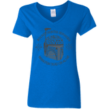 T-Shirts Royal / S Hunter services Women's V-Neck T-Shirt