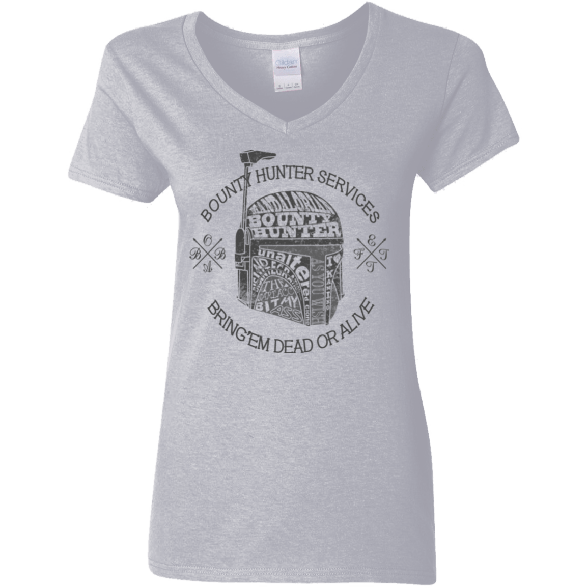 T-Shirts Sport Grey / S Hunter services Women's V-Neck T-Shirt