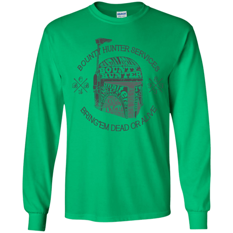 T-Shirts Irish Green / YS Hunter services Youth Long Sleeve T-Shirt