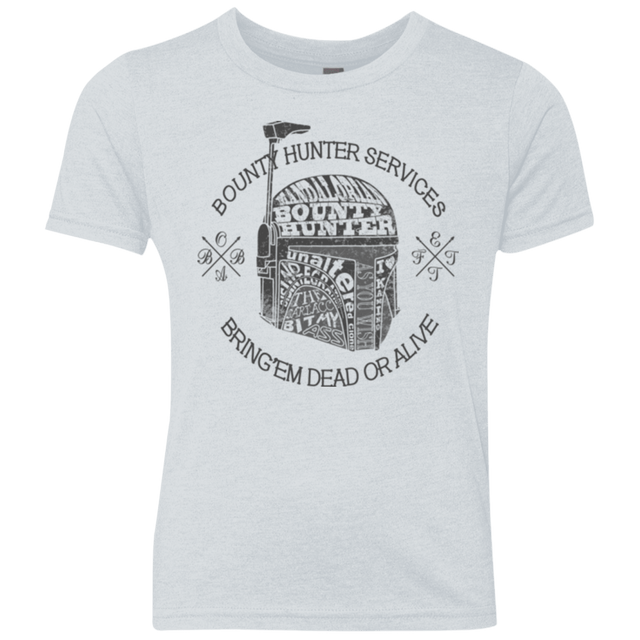 T-Shirts Heather White / YXS Hunter services Youth Triblend T-Shirt