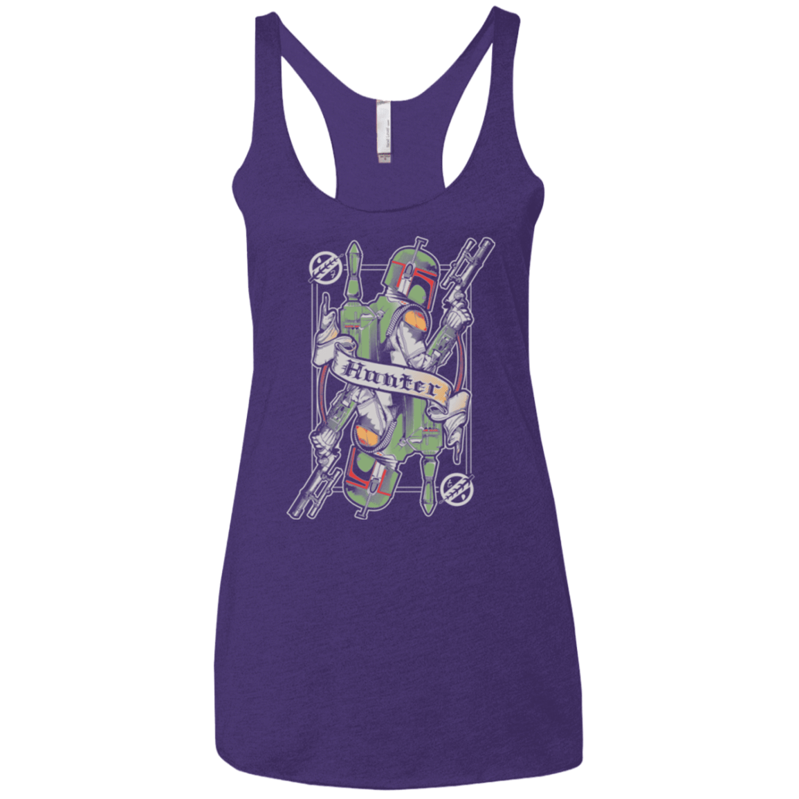 T-Shirts Purple / X-Small Hunter Women's Triblend Racerback Tank