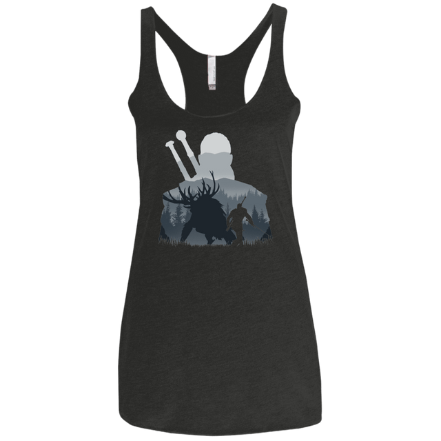 T-Shirts Vintage Black / X-Small Hunter Women's Triblend Racerback Tank