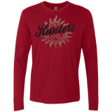 T-Shirts Cardinal / Small Hunters Academy Men's Premium Long Sleeve