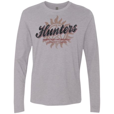 T-Shirts Heather Grey / Small Hunters Academy Men's Premium Long Sleeve