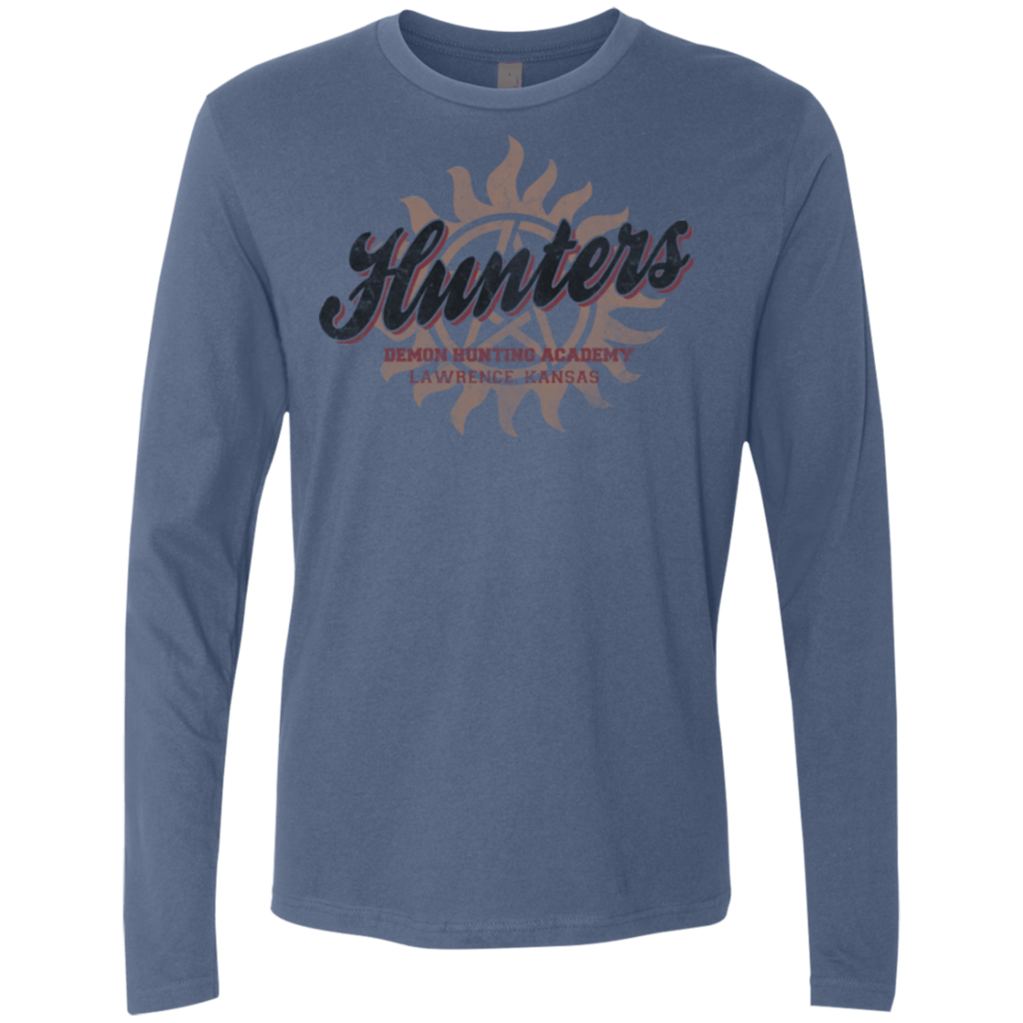 T-Shirts Indigo / Small Hunters Academy Men's Premium Long Sleeve