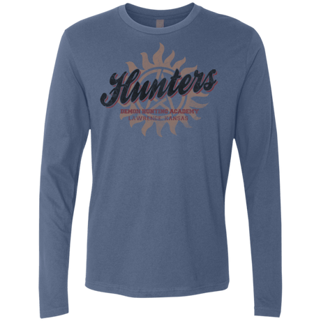 T-Shirts Indigo / Small Hunters Academy Men's Premium Long Sleeve