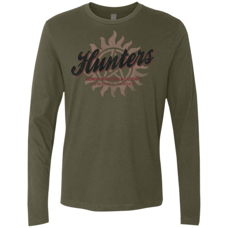 T-Shirts Military Green / Small Hunters Academy Men's Premium Long Sleeve