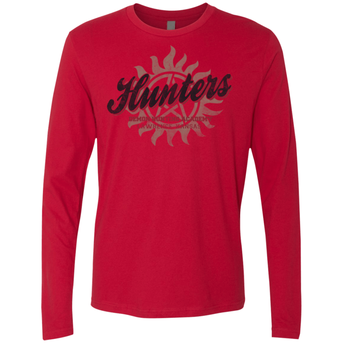 T-Shirts Red / Small Hunters Academy Men's Premium Long Sleeve