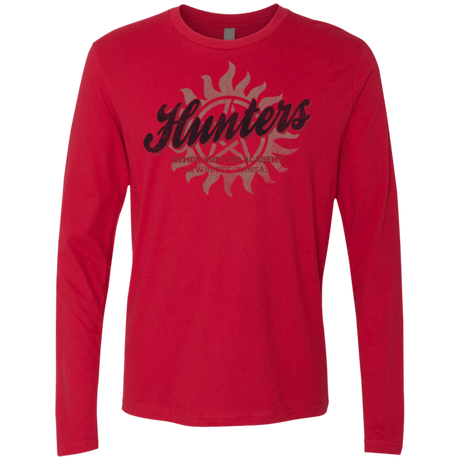 T-Shirts Red / Small Hunters Academy Men's Premium Long Sleeve
