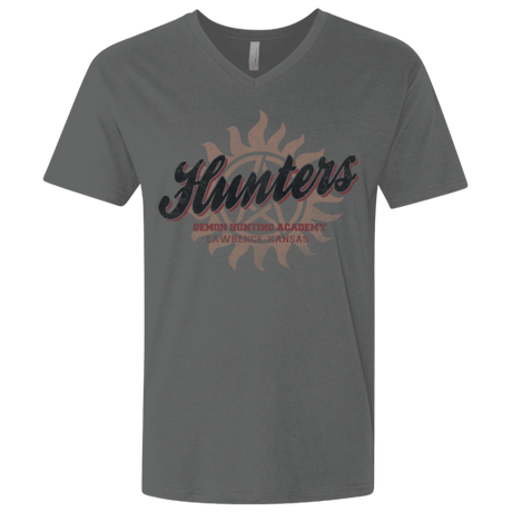 T-Shirts Heavy Metal / X-Small Hunters Academy Men's Premium V-Neck
