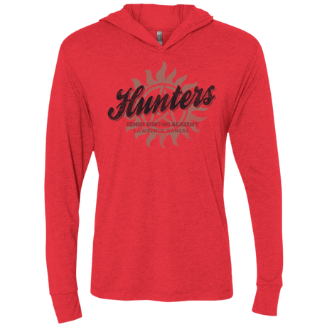 T-Shirts Vintage Red / X-Small Hunters Academy Triblend Long Sleeve Hoodie Tee