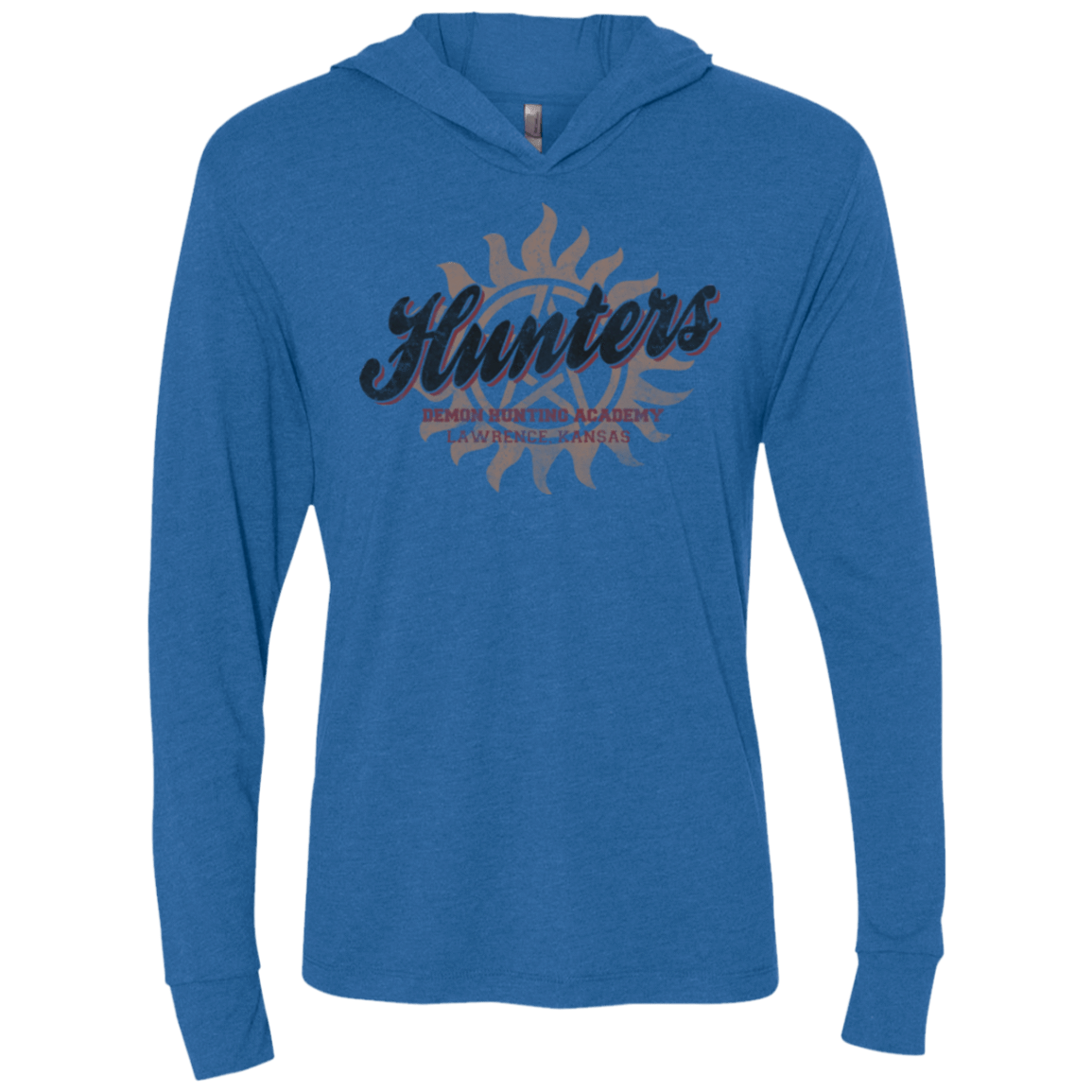 T-Shirts Vintage Royal / X-Small Hunters Academy Triblend Long Sleeve Hoodie Tee