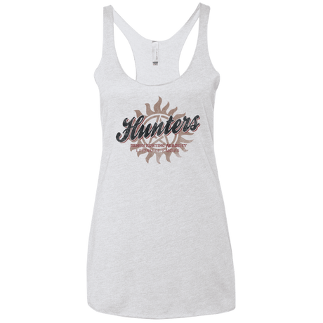 T-Shirts Heather White / X-Small Hunters Academy Women's Triblend Racerback Tank