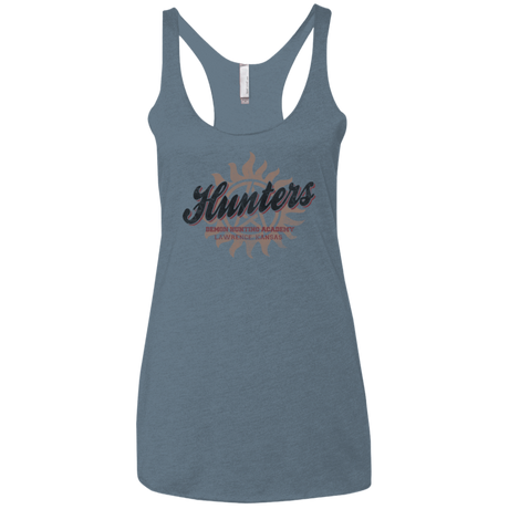 T-Shirts Indigo / X-Small Hunters Academy Women's Triblend Racerback Tank