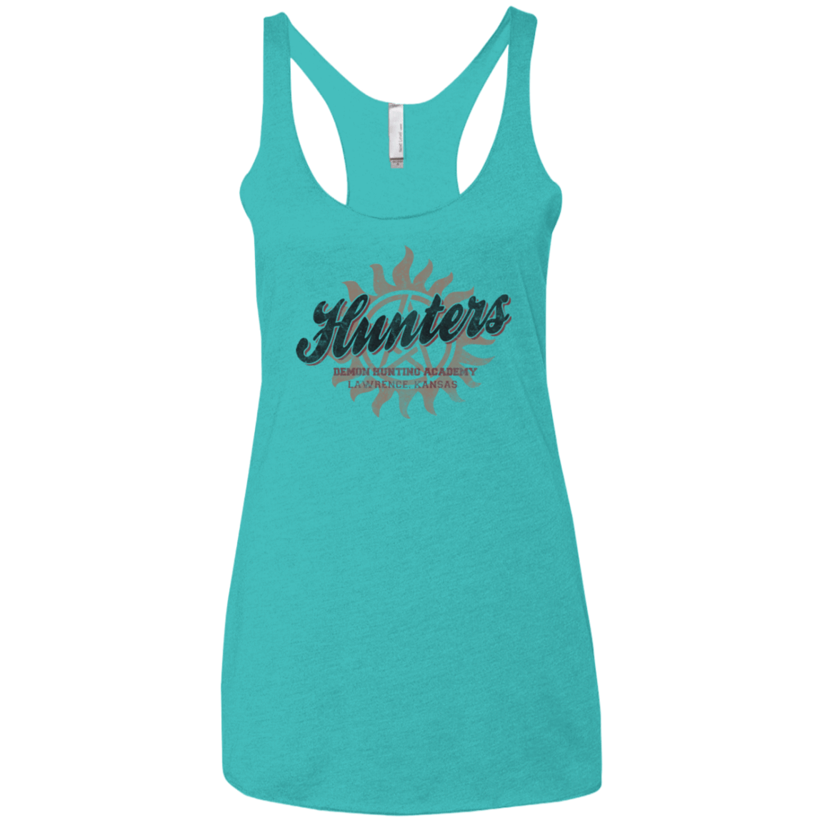 T-Shirts Tahiti Blue / X-Small Hunters Academy Women's Triblend Racerback Tank