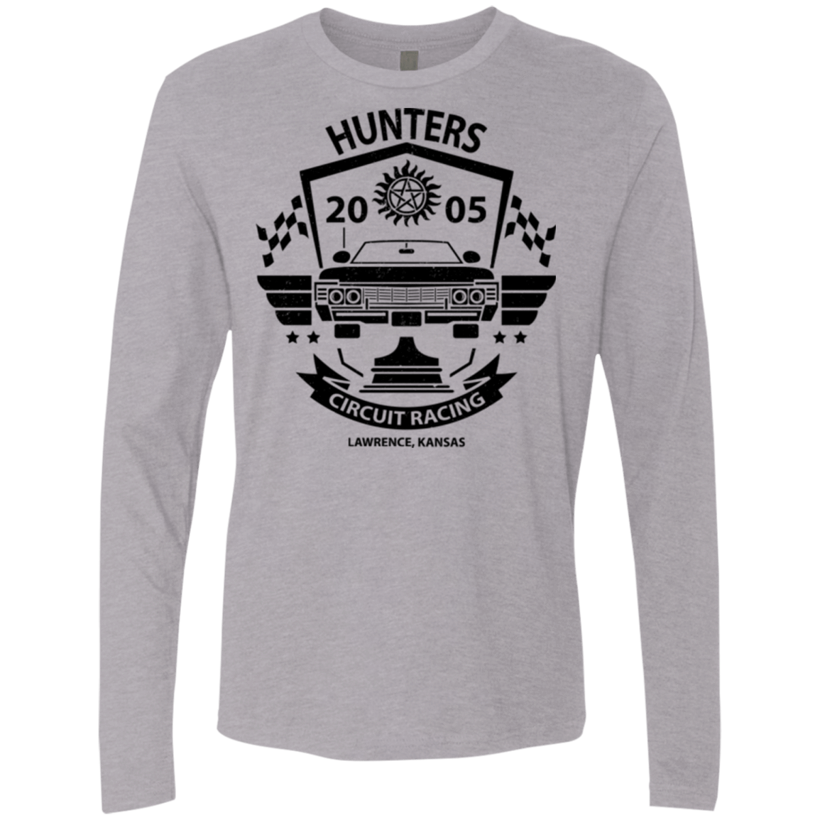 T-Shirts Heather Grey / Small Hunters Circuit Men's Premium Long Sleeve