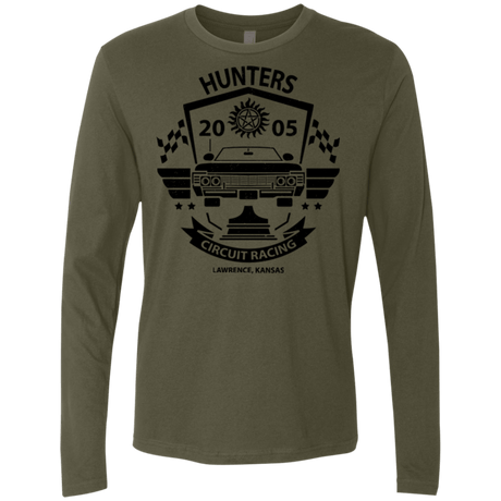 T-Shirts Military Green / Small Hunters Circuit Men's Premium Long Sleeve