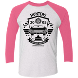 T-Shirts Heather White/Vintage Pink / X-Small Hunters Circuit Men's Triblend 3/4 Sleeve