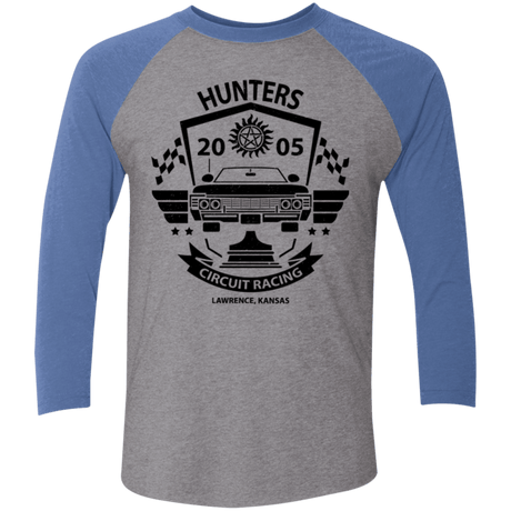 T-Shirts Premium Heather/ Vintage Royal / X-Small Hunters Circuit Men's Triblend 3/4 Sleeve