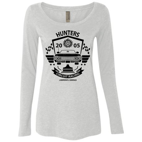 T-Shirts Heather White / Small Hunters Circuit Women's Triblend Long Sleeve Shirt