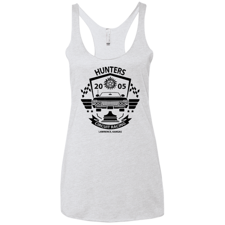 T-Shirts Heather White / X-Small Hunters Circuit Women's Triblend Racerback Tank