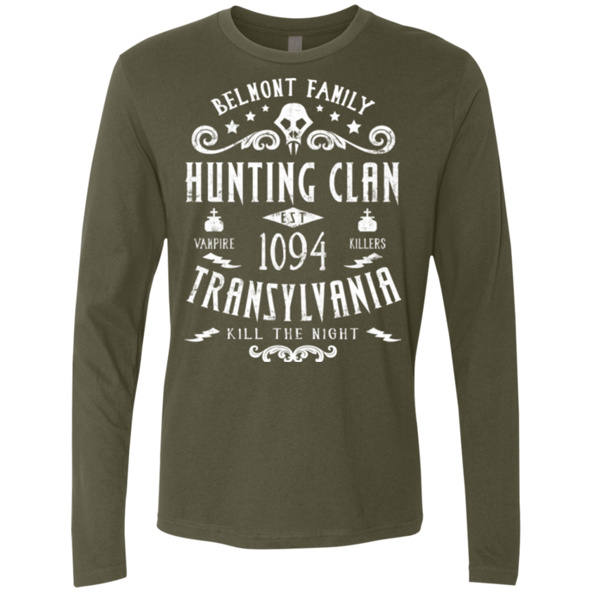 T-Shirts Military Green / Small Hunting Clan Men's Premium Long Sleeve