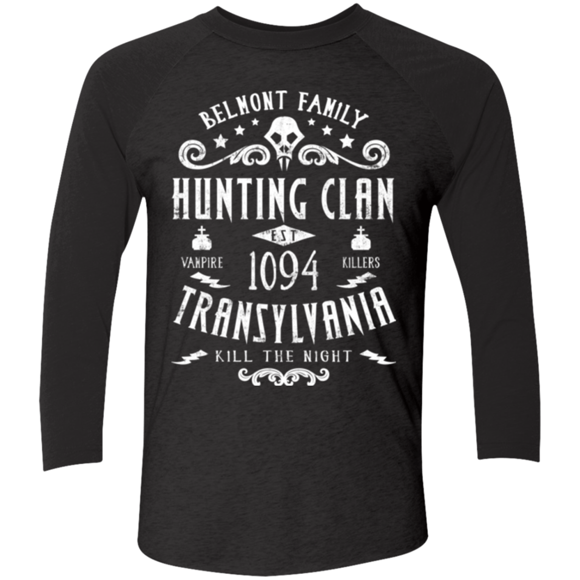 T-Shirts Vintage Black/Vintage Black / X-Small Hunting Clan Men's Triblend 3/4 Sleeve