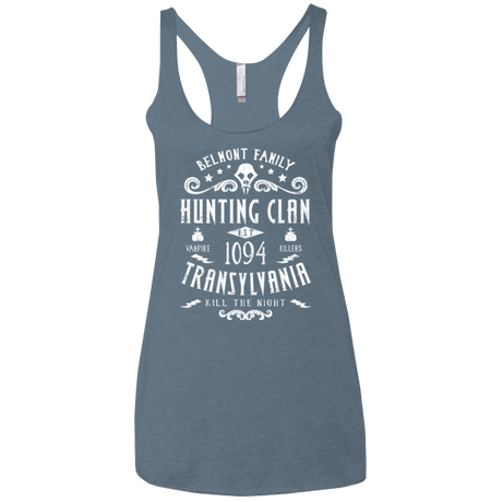 T-Shirts Indigo / X-Small Hunting Clan Women's Triblend Racerback Tank