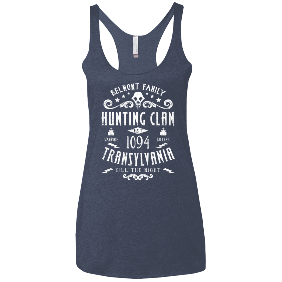T-Shirts Vintage Navy / X-Small Hunting Clan Women's Triblend Racerback Tank