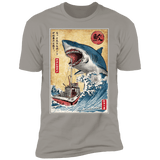 T-Shirts Light Grey / S Hunting the Shark in Japan Men's Premium T-Shirt