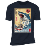 T-Shirts Midnight Navy / S Hunting the Shark in Japan Men's Premium T-Shirt