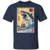T-Shirts Navy / S Hunting the Shark in Japan T-Shirt