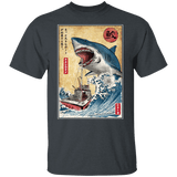T-Shirts Dark Heather / YXS Hunting the Shark in Japan Youth T-Shirt