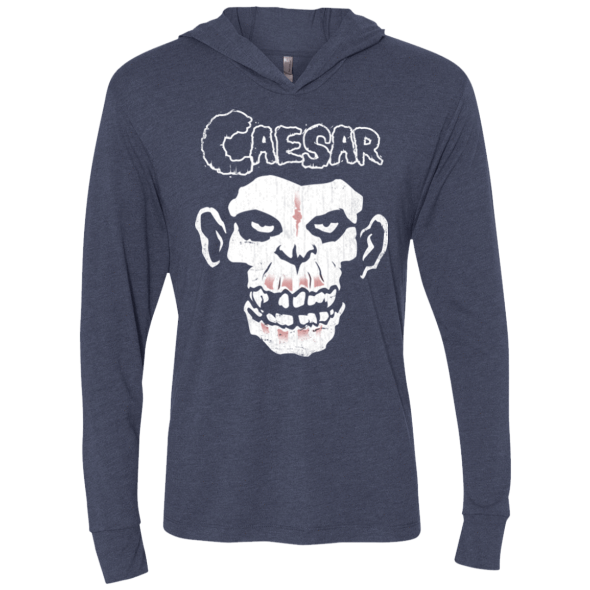 T-Shirts Vintage Navy / X-Small Hybrid Moment Triblend Long Sleeve Hoodie Tee