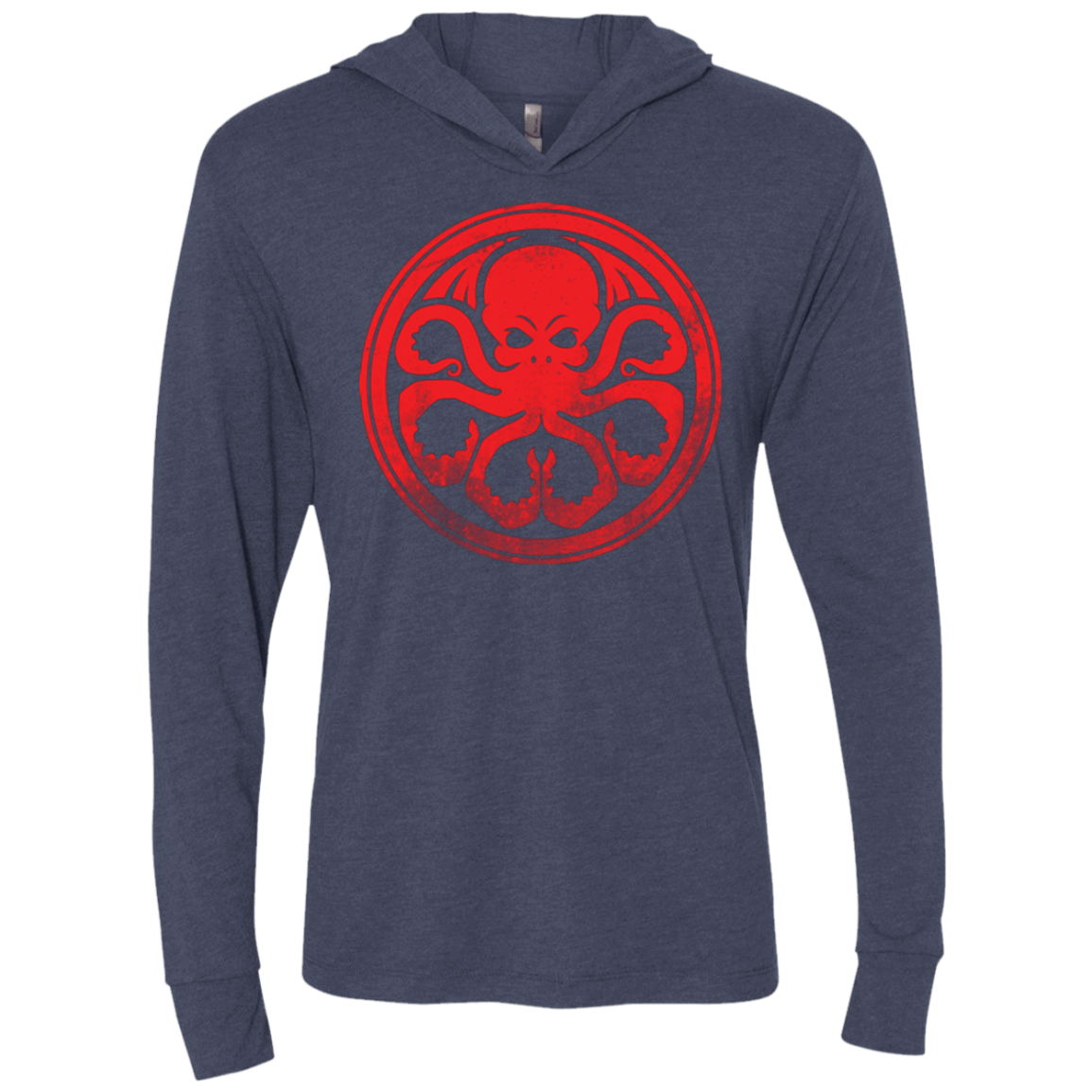 T-Shirts Vintage Navy / X-Small Hydrulhu Triblend Long Sleeve Hoodie Tee